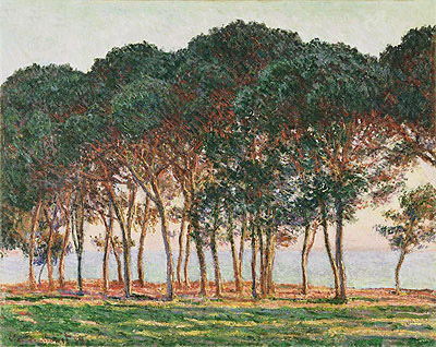 Unter den Kiefern, Abend, 1888 | Claude Monet