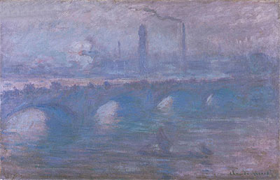 Waterloo Bridge, Morning Fog, 1901 | Claude Monet | Painting Reproduction