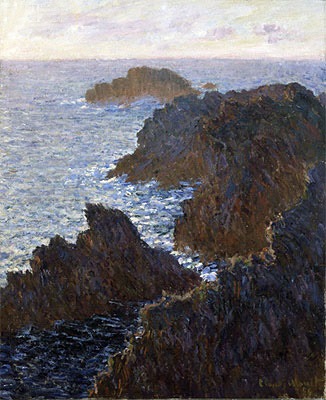 Rocks at Belle-Isle, Port-Domois, 1886 | Claude Monet | Painting Reproduction