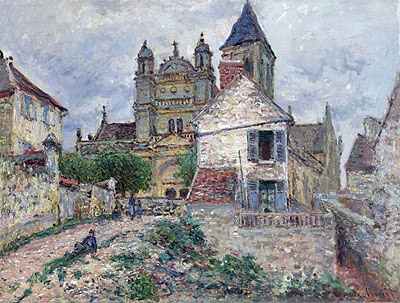 The Church af Vetheuil, 1878 | Claude Monet | Gemälde Reproduktion