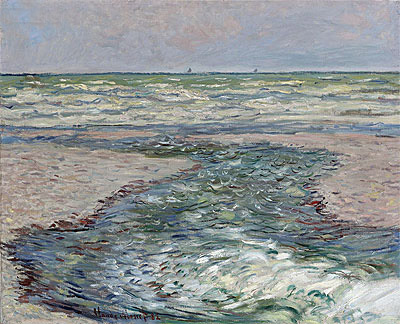 River at Pourville, Low Tide, 1882 | Claude Monet | Gemälde Reproduktion