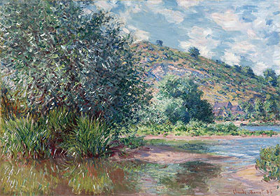 Landscape at Port-Villez, 1885 | Claude Monet | Painting Reproduction