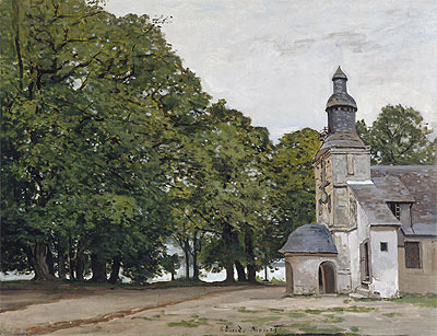 La Chapelle de Notre-Dame-de-Grâce, Honfleur | Claude Monet | Gemälde Reproduktion
