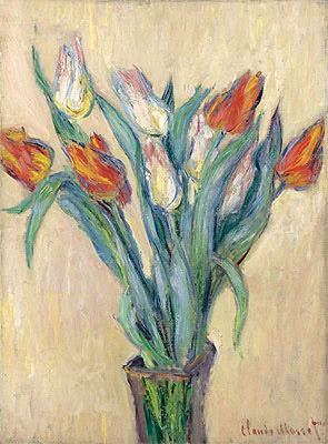 Vase mit Tulpen | Claude Monet | Gemälde Reproduktion