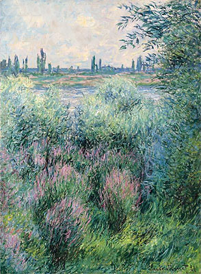Ufer der Seine, 1881 | Claude Monet | Gemälde Reproduktion