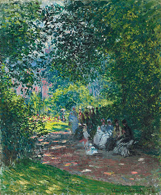 At the Parc Monceau, 1878 | Claude Monet | Painting Reproduction