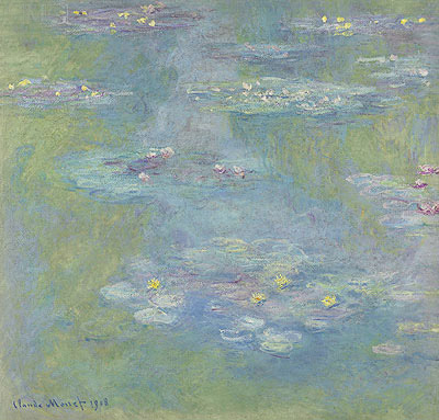 Nympheas (Water Lilies), 1908 | Claude Monet | Painting Reproduction