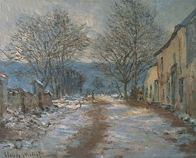 Effect of Snow, Limetz, 1886 | Claude Monet | Painting Reproduction