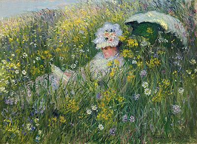 In the Meadow, 1876 | Claude Monet | Gemälde Reproduktion