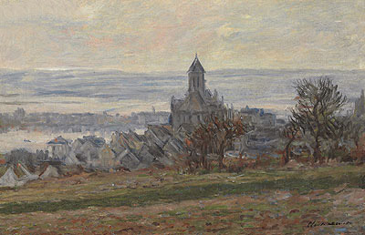 Die Kirche in Vétheuil | Claude Monet | Gemälde Reproduktion