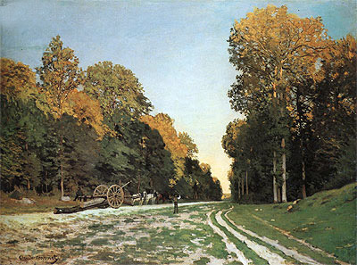 The Road from Chailly to Fontainebleau, c.1864/65 | Claude Monet | Gemälde Reproduktion