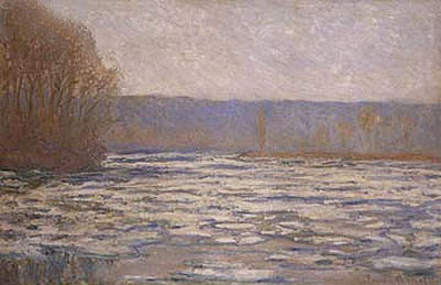 Break-up of the Ice on the Seine, near Bennecourt, c.1892/93 | Claude Monet | Painting Reproduction