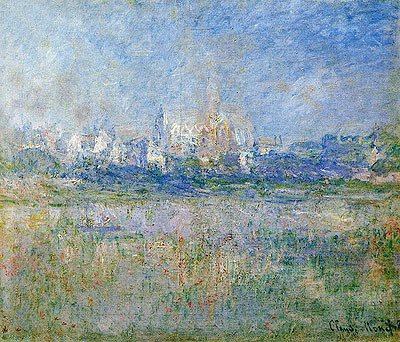 Vetheuil in the Mist, 1879 | Claude Monet | Gemälde Reproduktion