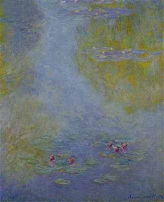 Water Lilies (Nympheas), 1908 | Claude Monet | Gemälde Reproduktion