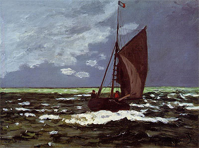 Stormy Seascape | Claude Monet | Painting Reproduction