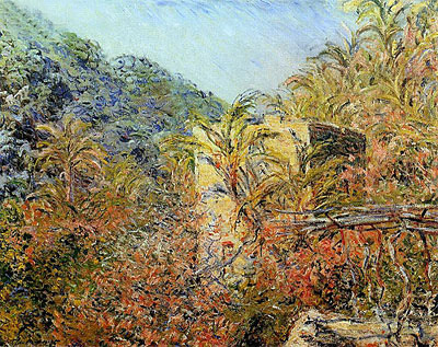 Vallee de Sasso, Sunshine, 1884 | Claude Monet | Painting Reproduction