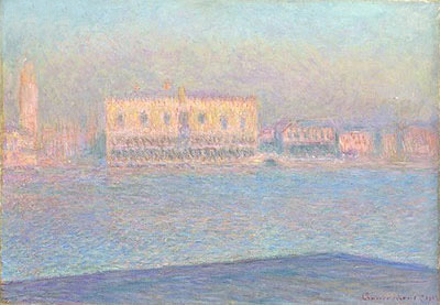 The Doge's Palace Seen from San Giorgio Maggiore, 1908 | Monet | Painting Reproduction