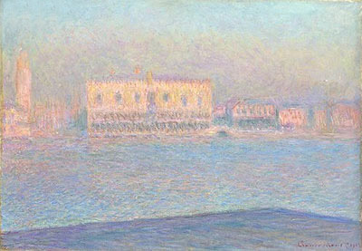 Der Dogenpalast von San Giorgio Maggiore aus gesehen | Claude Monet | Gemälde Reproduktion