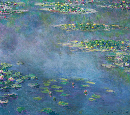 Water Lilies Claude Monet Painting Reproduction TOPofART