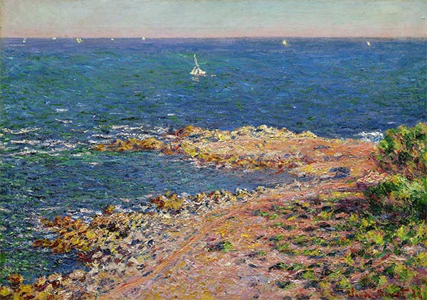 Das Mittelmeer durch Mistral Wind, 1888 | Claude Monet | Gemälde Reproduktion