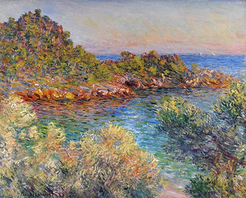 In der Nähe von Monte Carlo, 1883 | Claude Monet | Gemälde Reproduktion