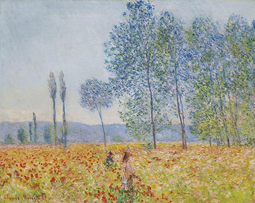 Unter den Pappeln, 1887 | Claude Monet | Gemälde Reproduktion