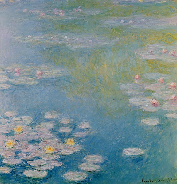 Nympheas in Giverny, 1908 | Monet | Gemälde Reproduktion