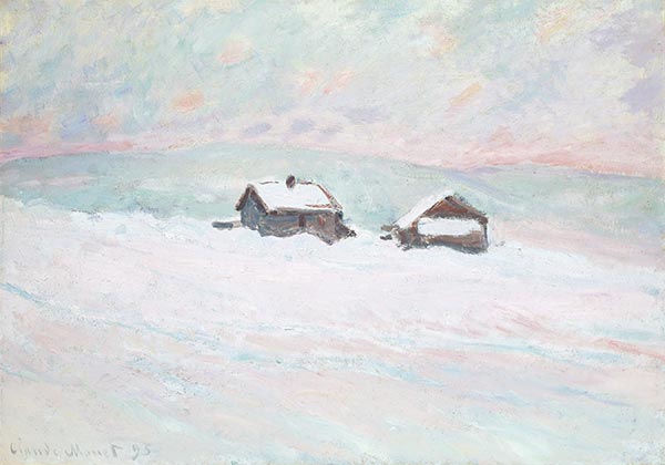The Houses in the Snow, Norway, 1895 | Claude Monet | Painting Reproduction
