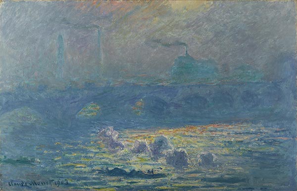 Waterloo-Brücke, Sonnenlichteffekt, 1903 | Claude Monet | Gemälde Reproduktion