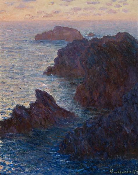 Felsen bei Belle-Île, Port-Domois, 1886 | Claude Monet | Gemälde Reproduktion