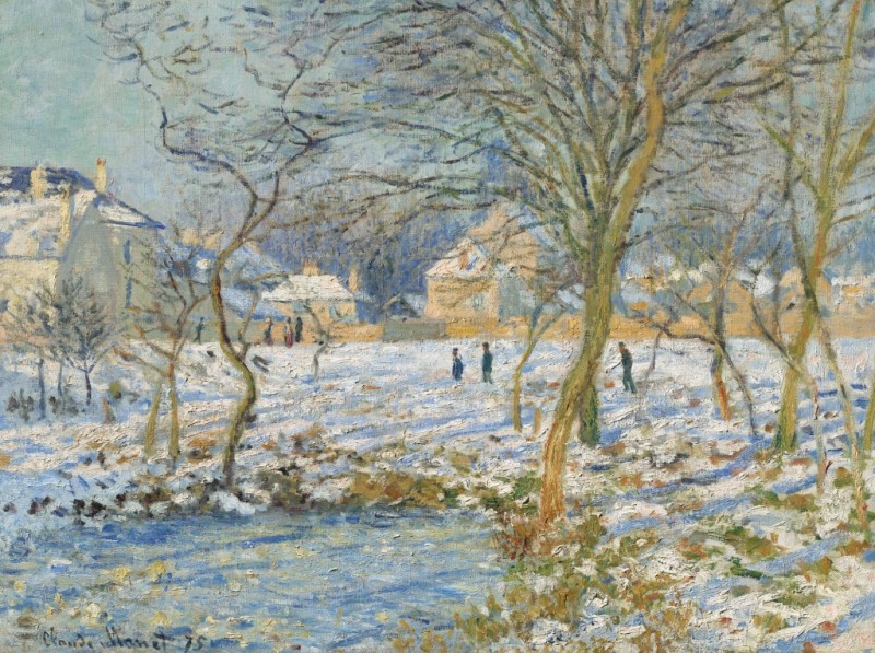 Claude Monet | Der Teich, Schneeeffekt, c.1874/75 Der Teich, Schneeeffekt, c.1874/75 | Claude Monet