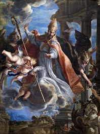 Der Triumph des Heiligen Augustinus, 1664 von Claudio Coello | Gemälde-Reproduktion