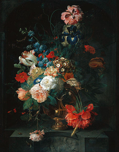 Still Life with Flowers, 1721 | Coenraet Roepel | Painting Reproduction