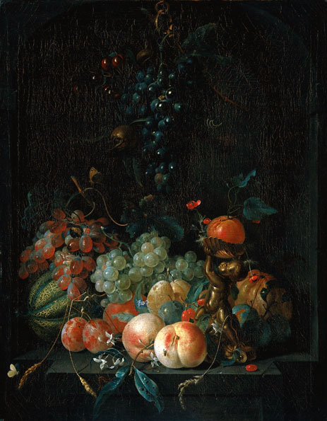 Still Life with Fruit, 1721 | Coenraet Roepel | Painting Reproduction