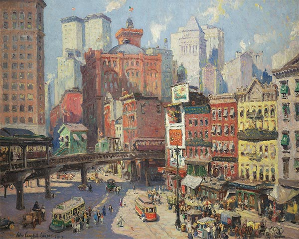 South Ferry, New York, 1917 | Colin Campbell Cooper | Painting Reproduction