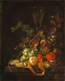 Stillleben mit Früchten, undated von Cornelis de Heem | Gemälde-Reproduktion