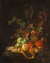 Still Life Painting with Fruits | Cornelis de Heem | Painting Reproduction
