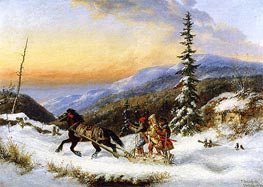 Habitants on a Trip to Town, 1861 by Cornelius Krieghoff | Painting Reproduction