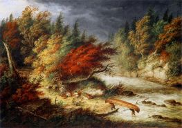 Taking Shelter from the Storm | Cornelius Krieghoff | Painting Reproduction