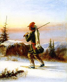 The Trapper, c.1855 by Cornelius Krieghoff | Painting Reproduction