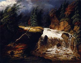 The Passing Storm, St. Féréol, 1854 by Cornelius Krieghoff | Painting Reproduction