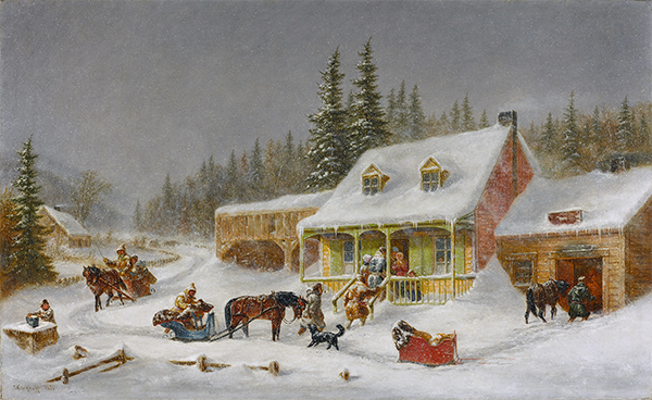 The Blacksmith's Shop - Cornelius Krieghoff