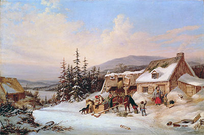 Quebec, 1858 | Cornelius Krieghoff | Painting Reproduction
