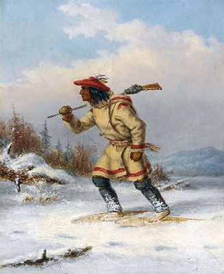 Following the Moose, c.1860 | Cornelius Krieghoff | Painting Reproduction