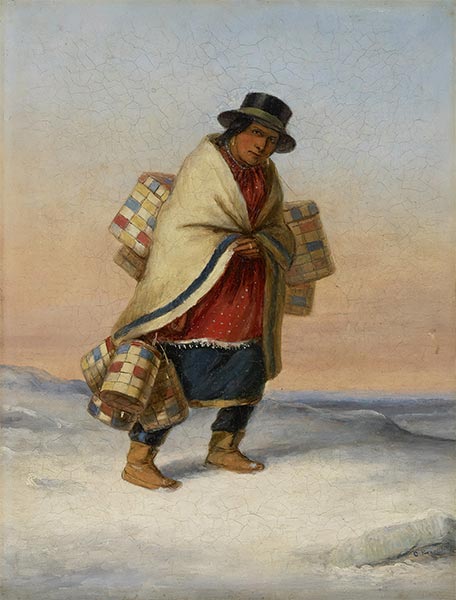 The Basket Seller, c.1850 by Cornelius Krieghoff | Painting Reproduction