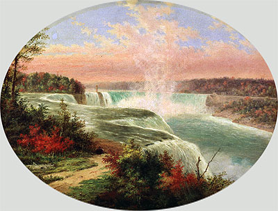 The Artist at Niagara, n.d. by Cornelius Krieghoff | Painting Reproduction