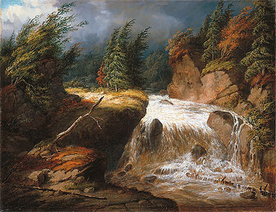 The Passing Storm, Saint-Ferreol , 1854 | Cornelius Krieghoff | Gemälde Reproduktion