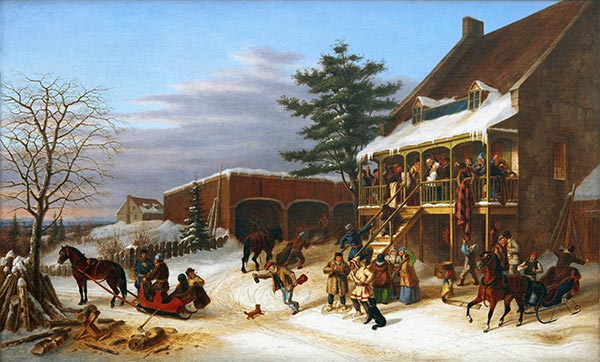 J. B. Jolifou, Aubergiste, 1871 by Cornelius Krieghoff | Painting Reproduction