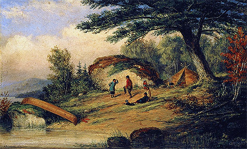 Indians Dancing | Cornelius Krieghoff | Painting Reproduction