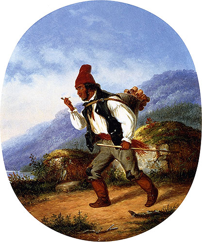 The Berry Seller, 1860 | Cornelius Krieghoff | Painting Reproduction